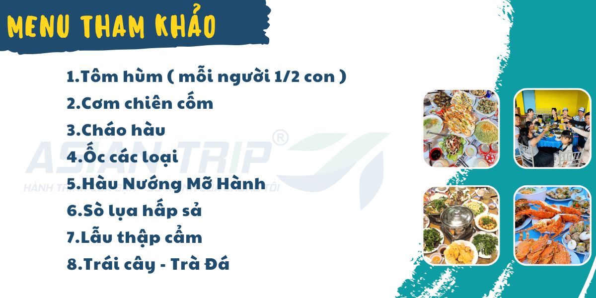 TOUR BÌNH HƯNG NHA TRANG | XE GIƯỜNG NẰM |【3N3D】 4 menu chu dong tour binh hung nha trang 3n3d