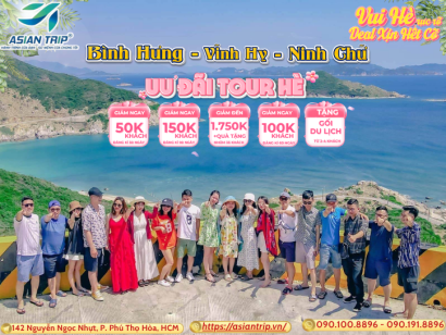 TOUR BÌNH HƯNG VĨNH HY | NINH CHỮ |【2N2D】
