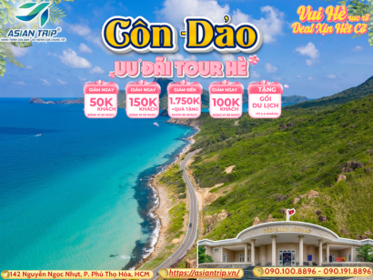 TOUR CÔN ĐẢO | XE GIƯỜNG NẰM |【2N2D】