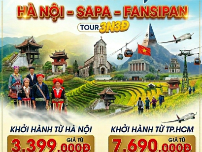 TOUR HÀ NỘI l SAPA l FANSIPAN l BẢN CÁT CÁT l MOANA SAPA l 3 NGÀY 3 ĐÊM